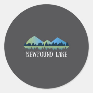 Sticker Rond Nouveau Hampshire Newfound Lake Nh 