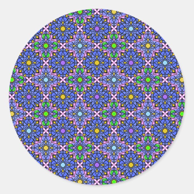 Sticker Rond Nouveau Mandala 2 (Devant)