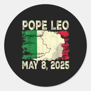 Sticker Rond Nouveau Pape Leo Pape Italien Leo 2025