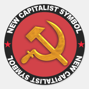 Sticker Rond nouveau symbole capitaliste
