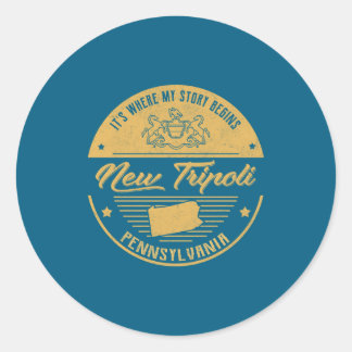 Sticker Rond Nouveau Trili Pennsylvanie C'est Où Mon Histoire C