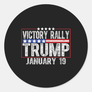 Sticker Rond NOUVEAUTÉ ! Trump Victory Rally Mega Historique Le