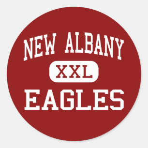 Sticker Rond Nouvelle Albany - Aigles - Haut - Nouvelle Albany 