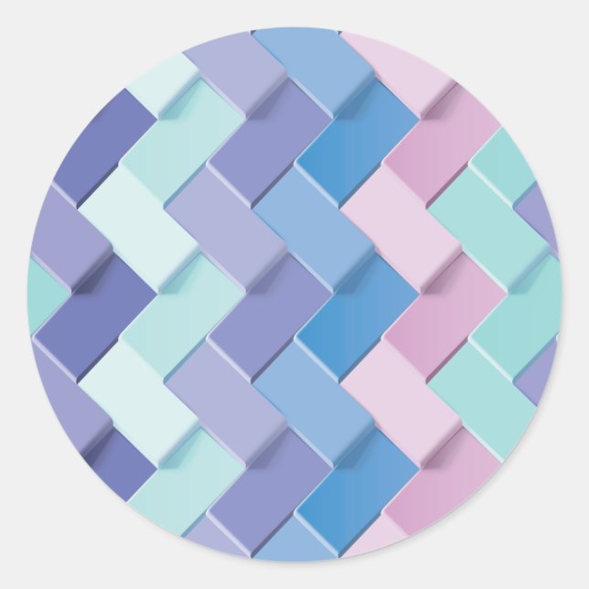 Sticker Rond Nouvelle création de Motif 3 (Devant)