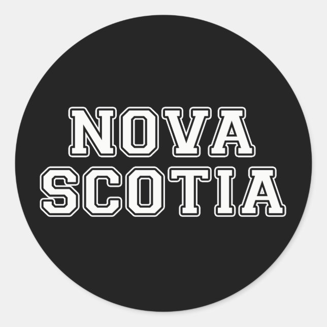 Sticker Rond Nouvelle-Écosse (Devant)