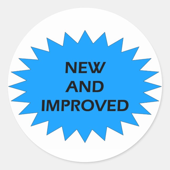 Sticker Rond NOUVELLE Étoile Bleue AMÉLIORÉE (Devant)