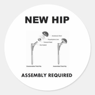 Sticker Rond Nouvelle hanche - Assemblage requis