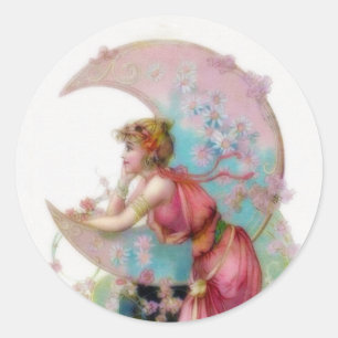 Sticker Rond Nouvelle lune