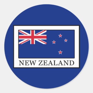 Sticker Rond Nouvelle-Zélande