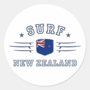Sticker Rond Nouvelle-Zélande