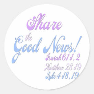 Sticker Rond Nouvelles du témoin de Jéhovah bonnes
