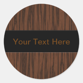 Sticker Rond Noyer simulé