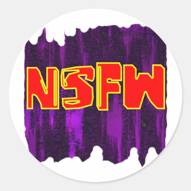 STICKER ROND NSFW (Devant)
