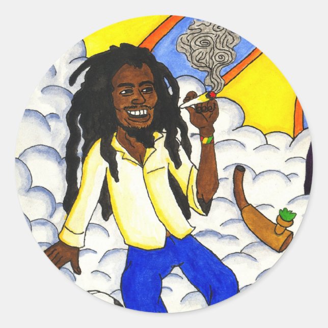Sticker Rond Nuage 69 (Devant)