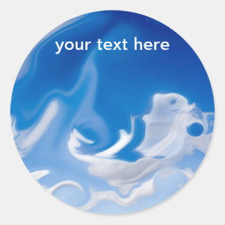 Sticker Rond nuages-fantômes