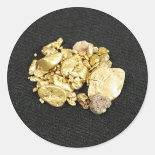 Sticker Rond Nuggets d'or