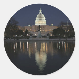 Sticker Rond Nuit du Capitole américain