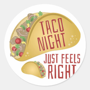 Sticker Rond Nuit Taco
