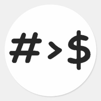 Sticker Rond Numéro