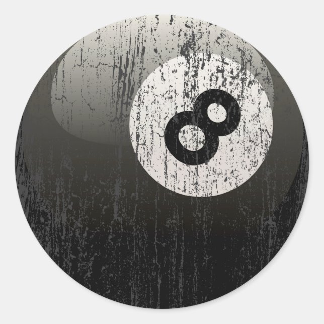 STICKER ROND NUMÉRO 8 MILLIARDS BALL - ÉRODÉS ET ÂGÉS (Devant)