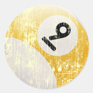 STICKER ROND NUMÉRO 9 MILLIARDS BALL - ÉRODÉS ET ÂGÉS