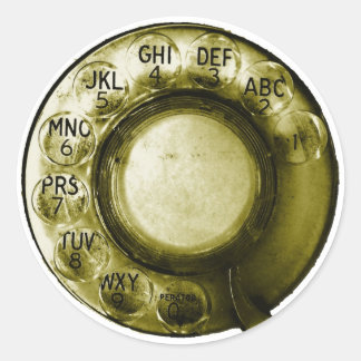 Sticker Rond Numéro de téléphone