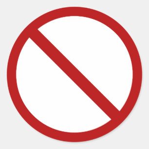 Sticker Rond Numéro international officiel ISO 3864-1