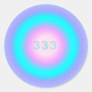 Sticker Rond Numéros d'ange 333 - Créativité et action