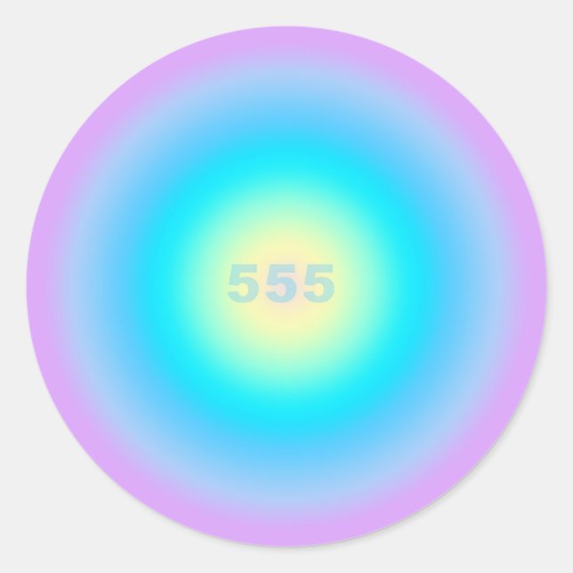 Sticker Rond Numéros D'Angle 555 - Changements À L'Horizon (Devant)