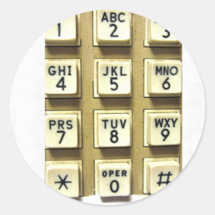 Sticker Rond Numéros de téléphone