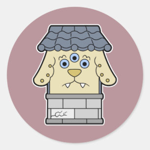 Sticker Rond Nurikabe, le monstre du mur japonais