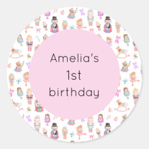 Sticker Rond Nutcracker Anniversaire
