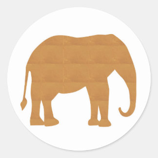 Sticker Rond NVN353 Elephant Animaux Animaux Poupées Jeu Enfant