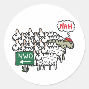 STICKER ROND NWO