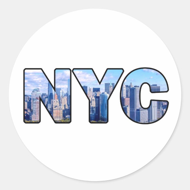 STICKER ROND NYC (Devant)