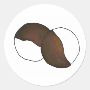 Sticker Rond NYC Cookie noir et blanc New York Foodie Cookies