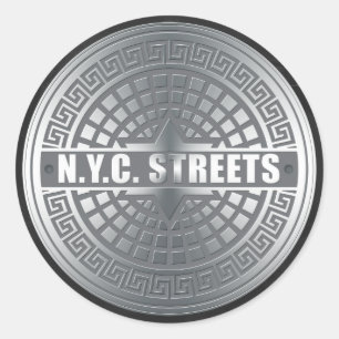 Sticker Rond NYC du trou