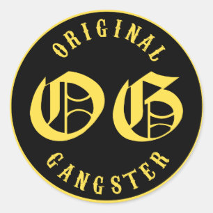 Sticker Rond O.G. Original Gangster