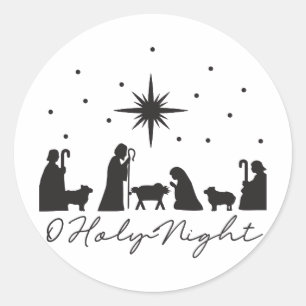 Sticker Rond O Holy Night