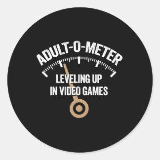 Sticker Rond -O-Meter Leveling Up In Video Games