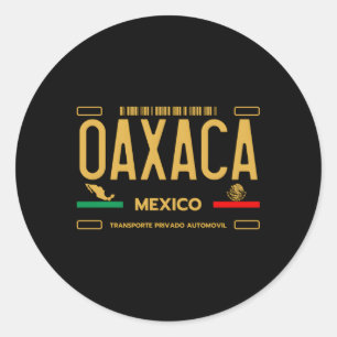 Sticker Rond Oaxaca Mexique Plaque de licence Esthétique Oaxaca