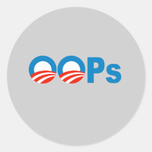 Sticker Rond Obama