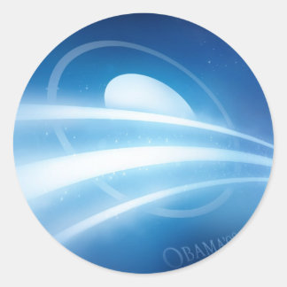 Sticker Rond Obama'08-0002
