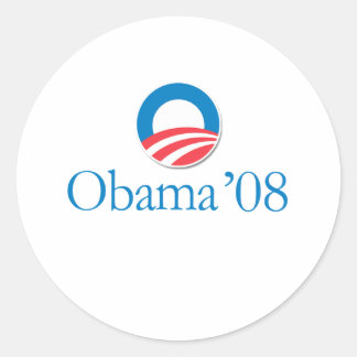 Sticker Rond Obama '08