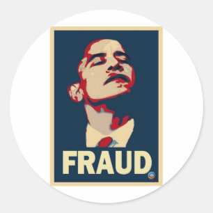 Sticker Rond Obama : fraude
