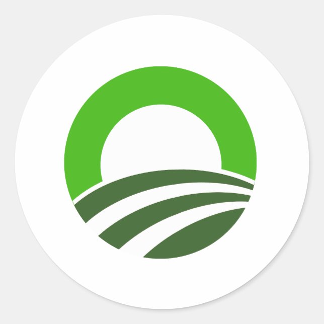 Sticker Rond Obama irlandais (Devant)