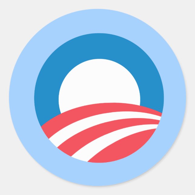Sticker Rond Obama O (Devant)