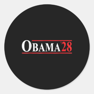 Sticker Rond Obama pour le président 2028 Obama 48ème président