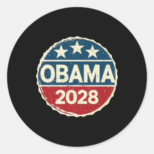 Sticker Rond Obama pour président 2028 Obama 2028 Premium 0