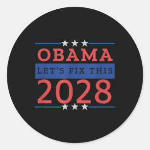 Sticker Rond Obama va réparer cette 2028